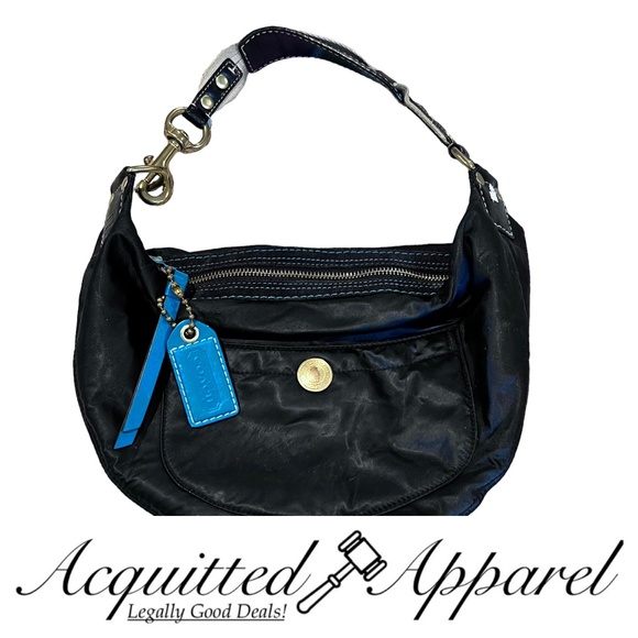 Coach Nylon and Leather Trim Shoulder Bag - Picture 1 of 14